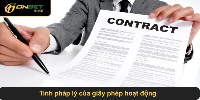 Tính pháp lý của giấy phép hoạt động